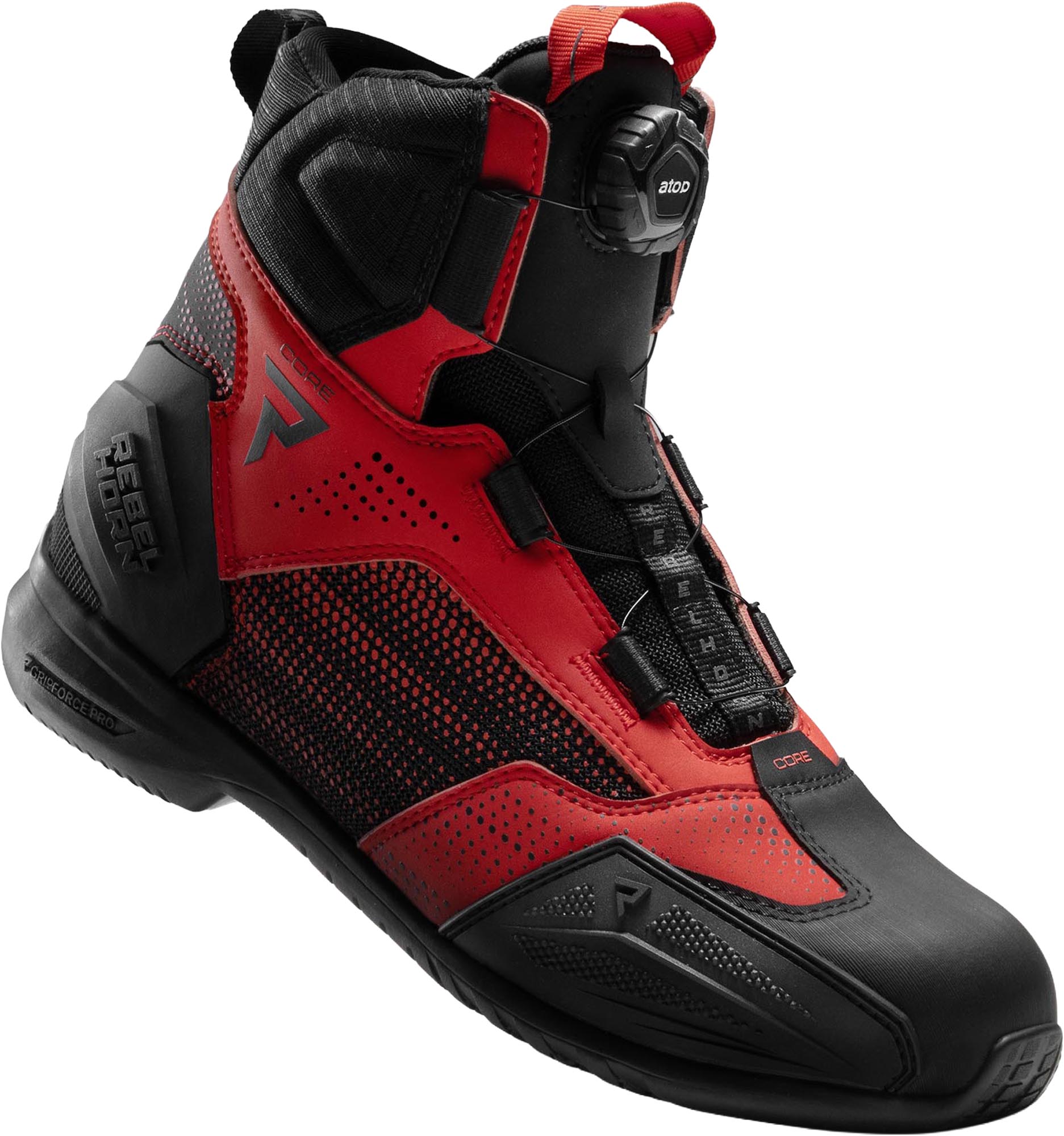 Rebelhorn Core Motorrad Schuhe schwarz/rot 36 Abbildung 4