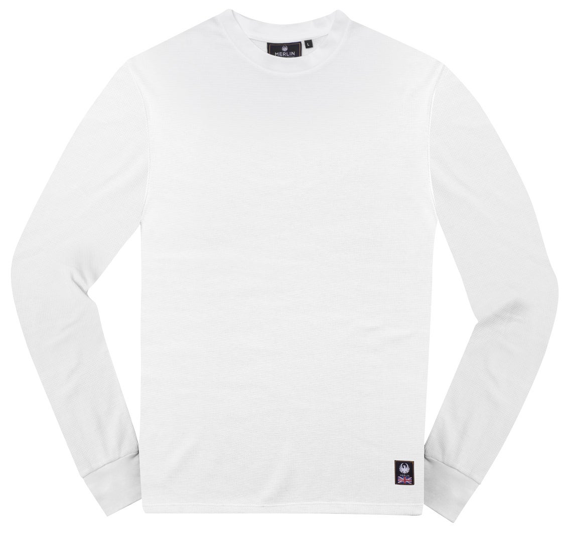 Merlin Kingsley Waffle Knit Camicia a maniche lunghe Bianco XL Figura 1
