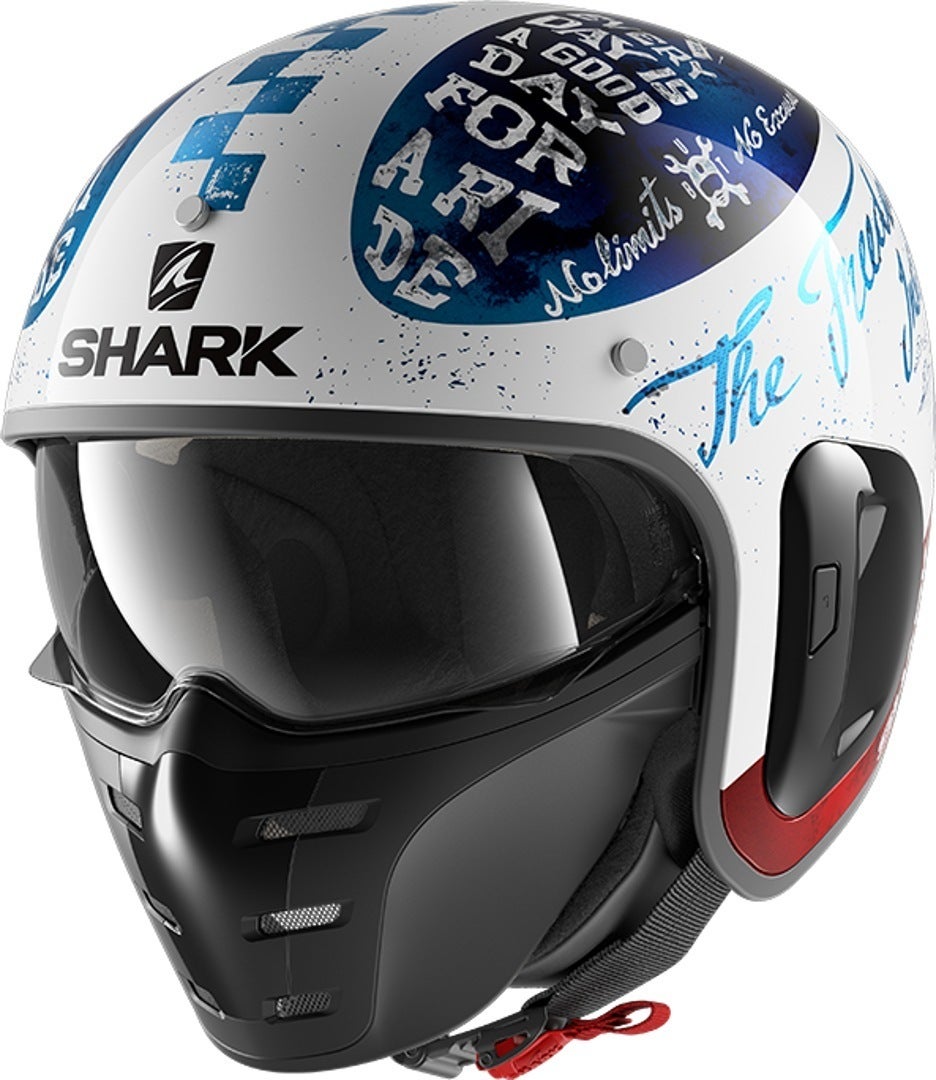 Shark S-Drak 2 Tripp In Jet Hjelm hvit/svart S (55/56) Figur 1