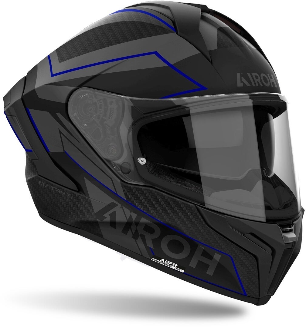 Airoh Matryx Sentinel Casco nero/grigio/blu S (55/56) Figura 3