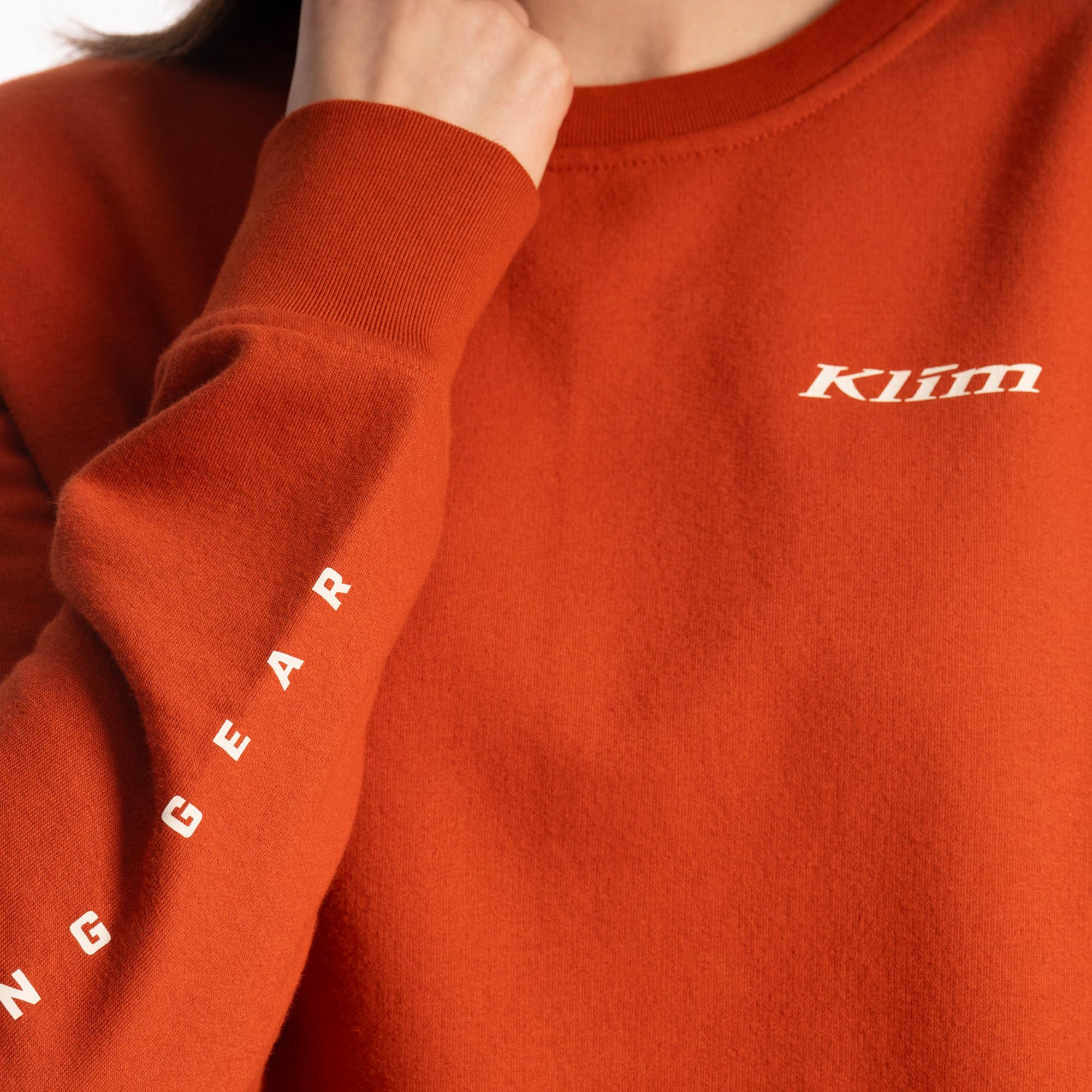 Klim Morgan Ridge Crew Dame-pullover orange M Figur 3