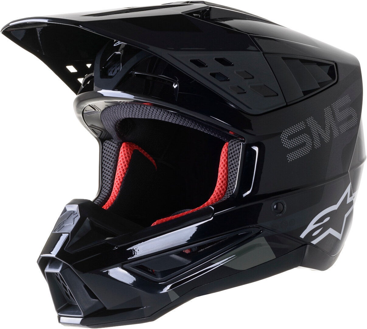 Alpinestars S-M5 Rover Motocross Helm schwarz/grau S (55/56) Abbildung 1