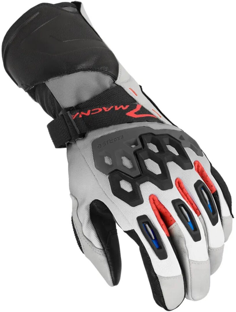 Macna Tanamax Motorrad Handschuhe grau/schwarz/rot 3XL Abbildung 1
