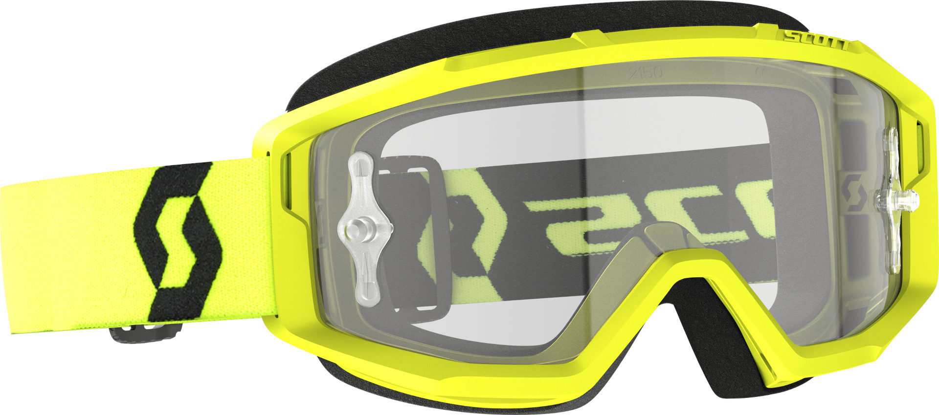 Scott Primal Clear Motocrossglasögon gul/svart Figur 1