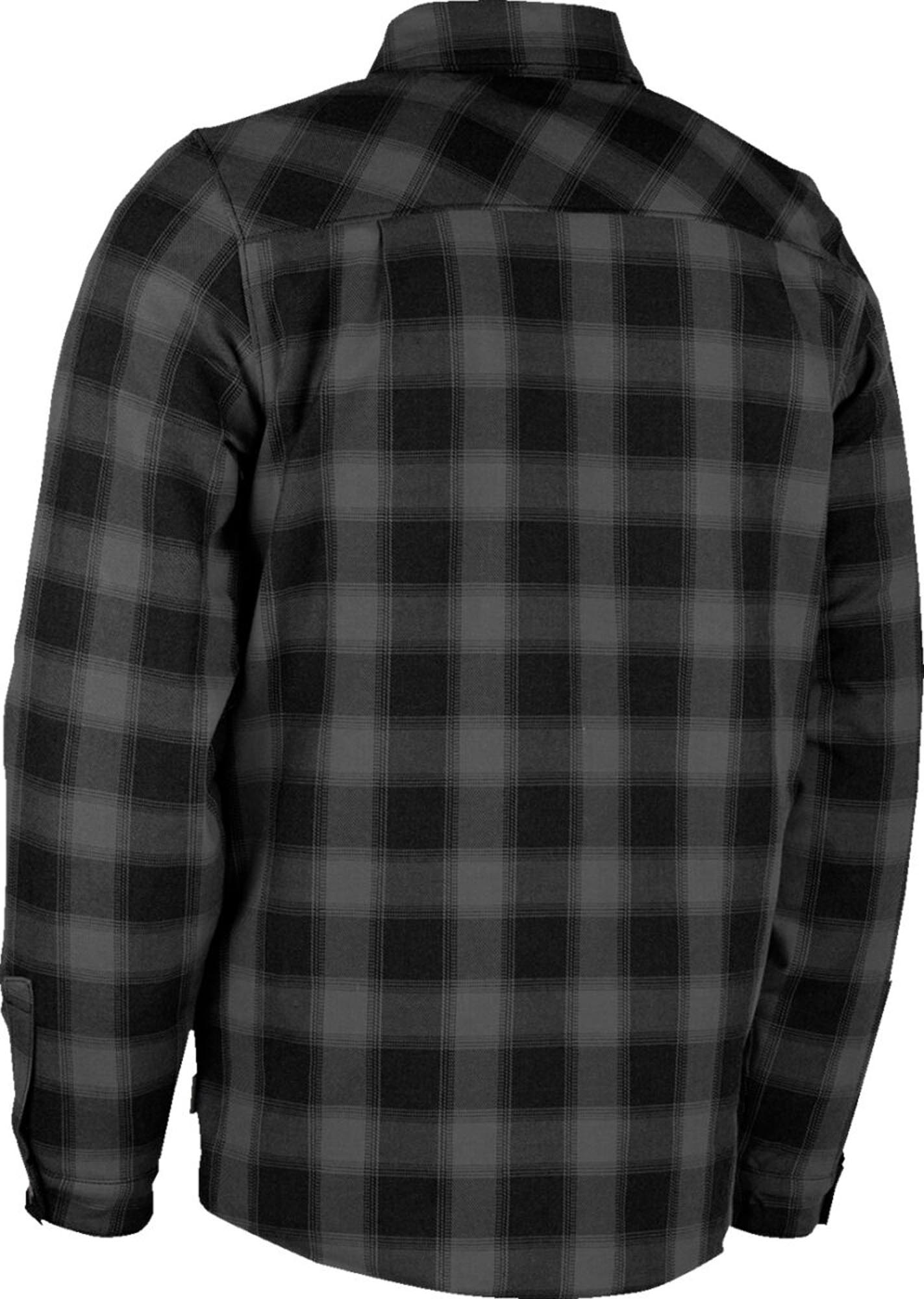 Icon Fallblock Motocyklová košile Černá/šedá 2XL Obrázek 2