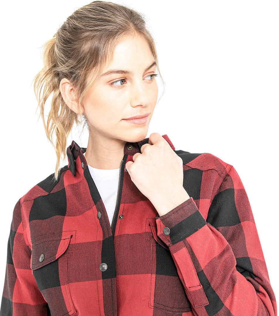 John Doe Motoshirt XTM Donna Moto Camicia nero/rosso S Figura 9