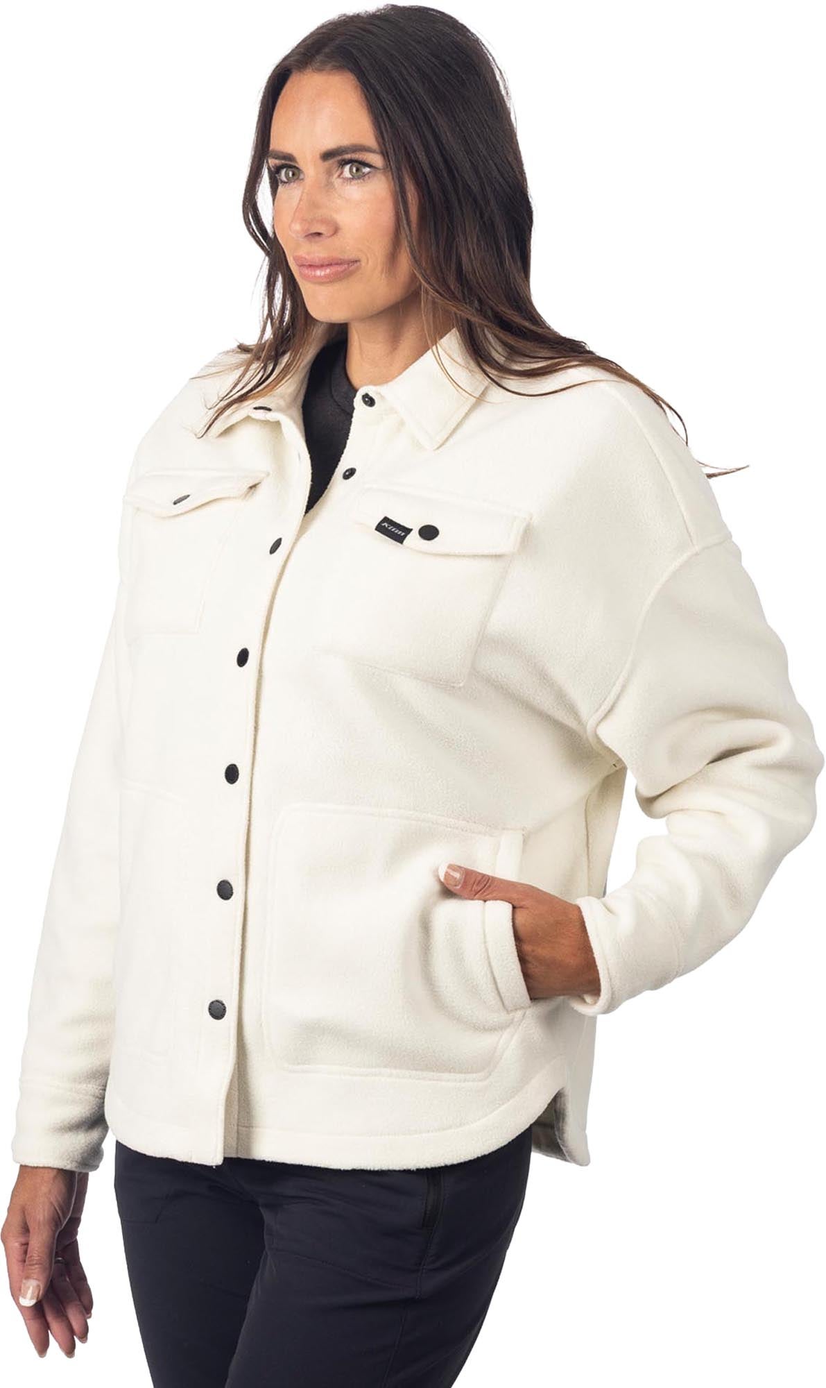 Klim Darby Canyon Dames fleece overhemdjas Wit XL Figuur 2
