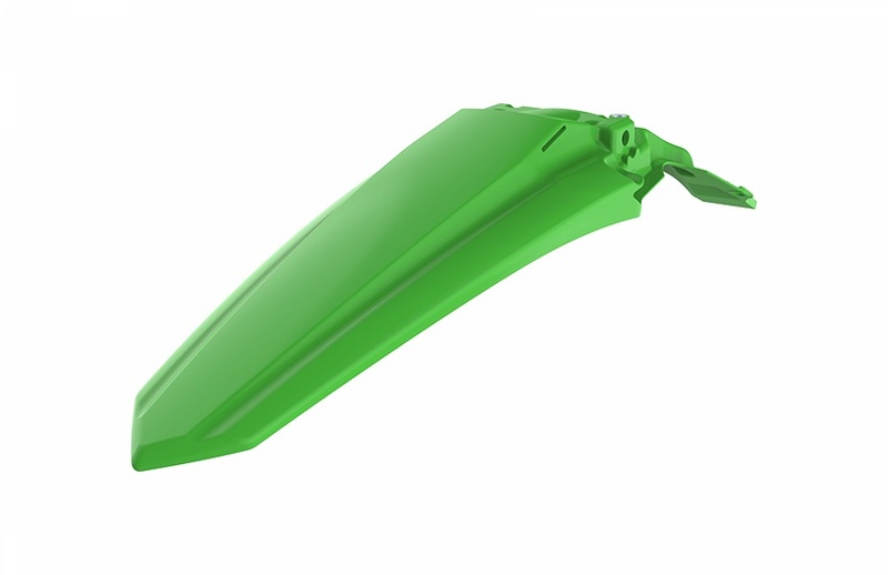 POLISPORT Grön bakre stänkskärm Kawasaki KX450 Figur 2