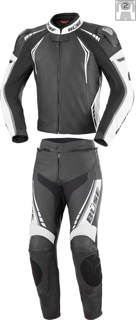 Büse Silverstone Pro Two Piece Ladies Leather Suit black/white 36 Figure 1