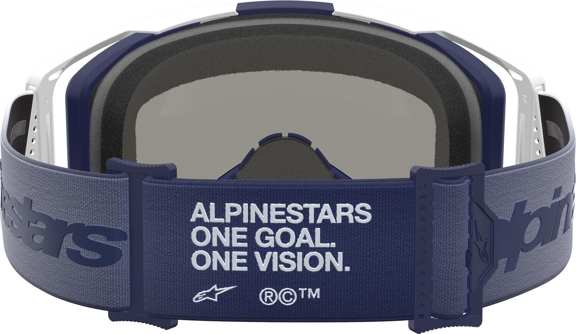 Alpinestars Vision 8 Amber Mirror Γυαλιά μοτοκρός λευκό/μπλε Γράφημα 2