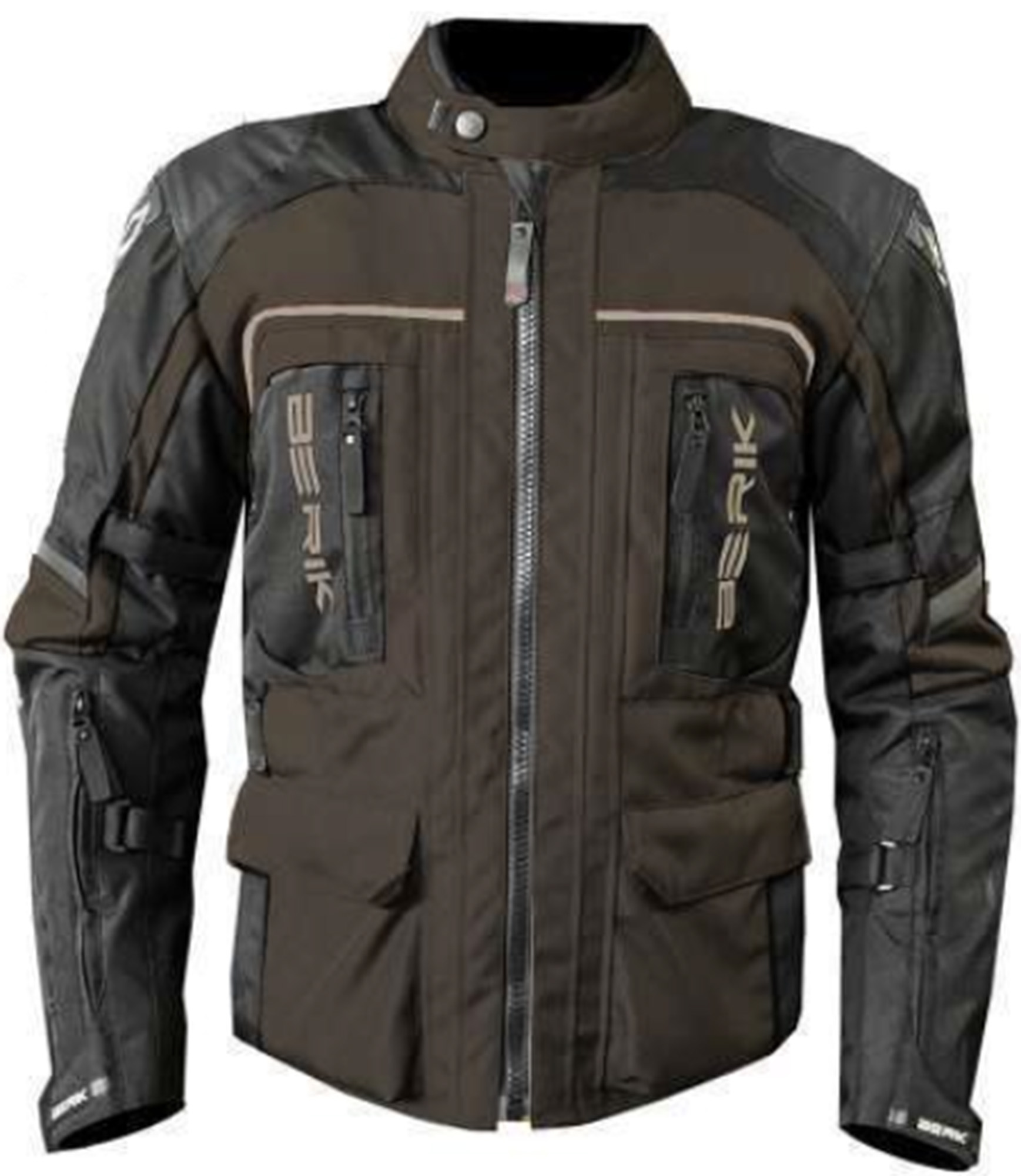 Berik Pharbus wasserdichte Motorrad Textiljacke schwarz/braun 60 Abbildung 1