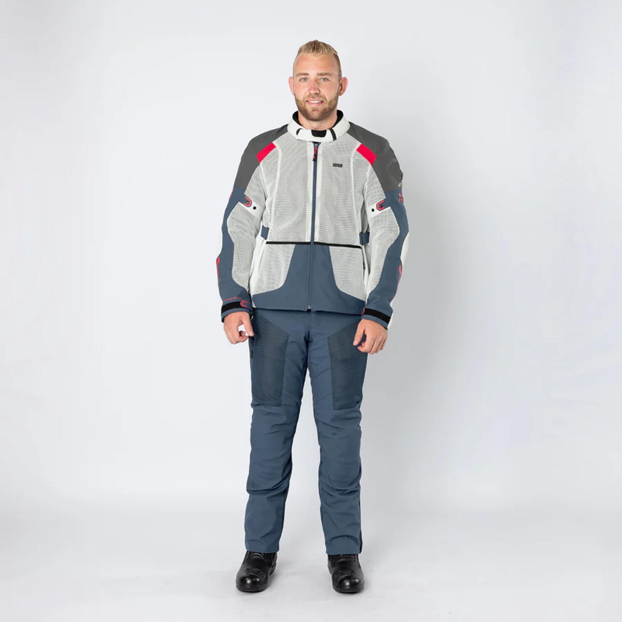 IXS Tourster-Big Air 1.0 Mesh Motorcycle Textile Jacket grey/blue/red/sand 5XL Figure 7