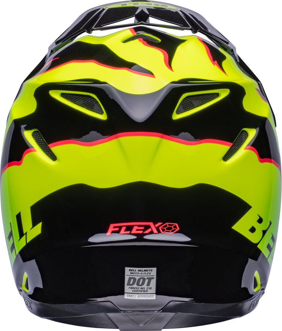 Bell Moto-9S Flex Claw Casco Motocross nero/verde M Figura 6