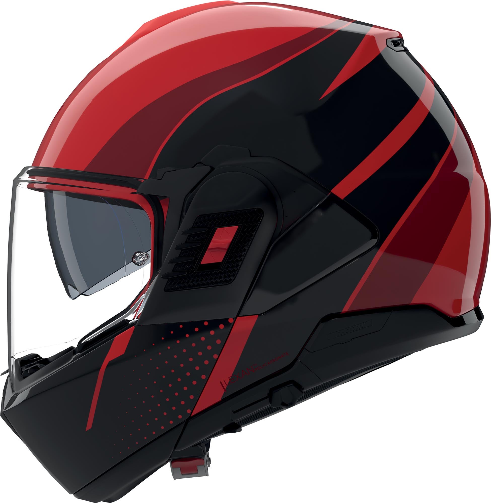 Nolan N120-1 Fluente Helm Zwart/Rood XXXL (65) Figuur 2