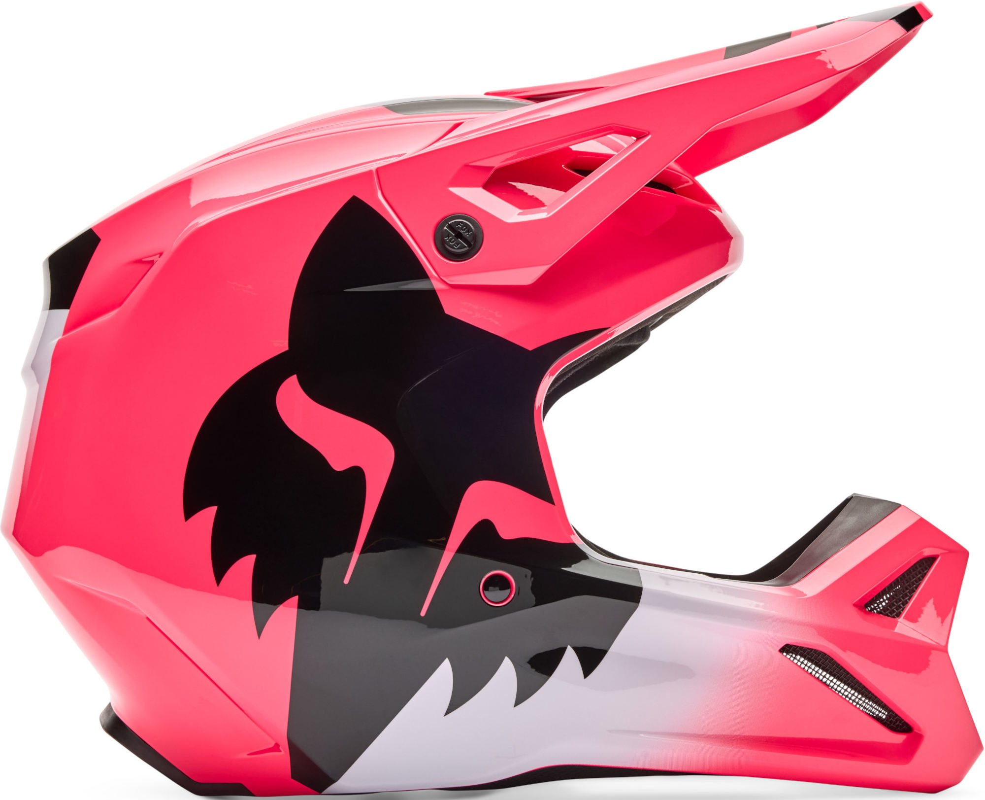 FOX V1 Shield Cască de motocross pentru tineret roz Y/L (52/53) Figura 2