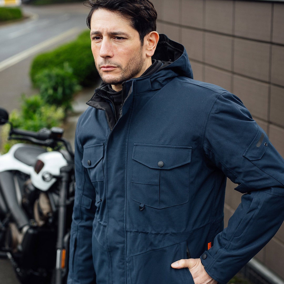 Merlin Jagger Urban Utility D3O Motorcycle Textile Jacket dark blue XXL Figure 6
