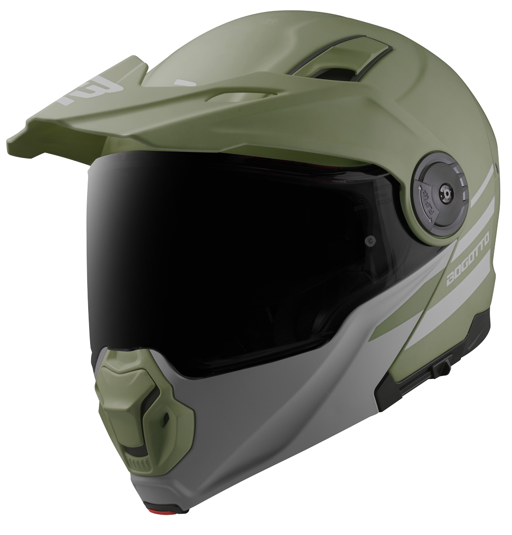 Bogotto FG-102 Duo Cască din fibră de sticlă Verde mat XS Figura 3