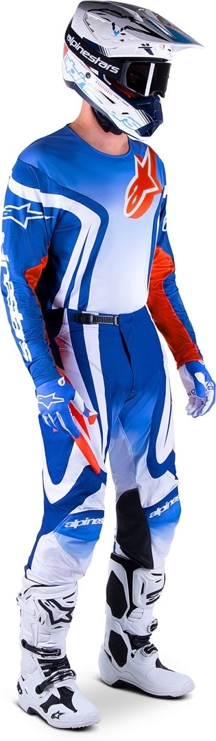 Alpinestars Racer Semi Motocross Jersey blau/orange M Abbildung 3