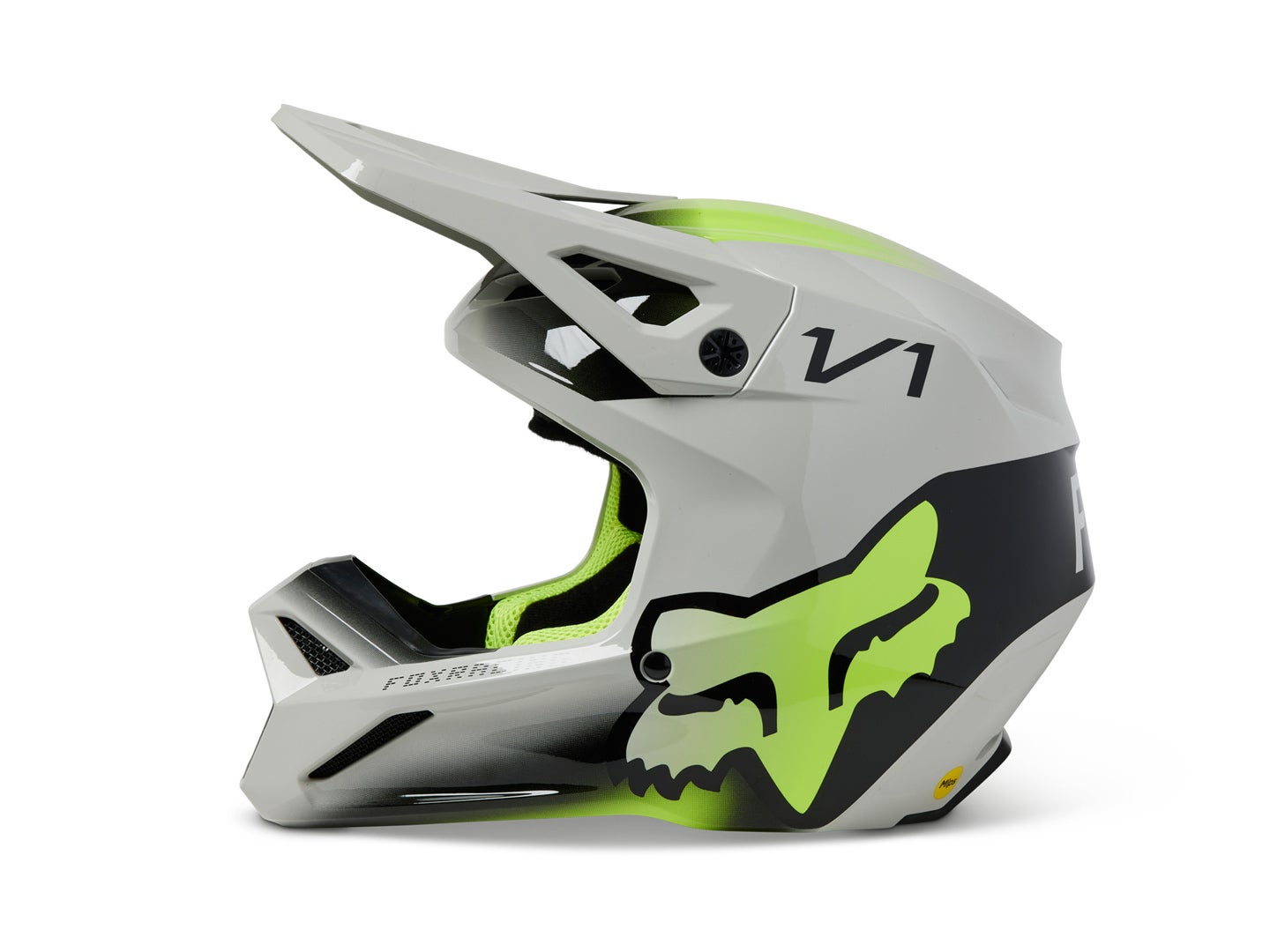 FOX V1 Toxsyk Capacete de Motocross Juvenil cinza Y/S (47/48) Figura 5