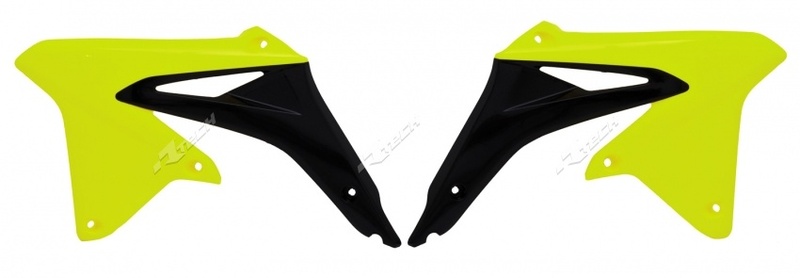 Tehnic de cursă Capacele radiatorului Suzuki RM-Z450 neon galben/negru Figura 1