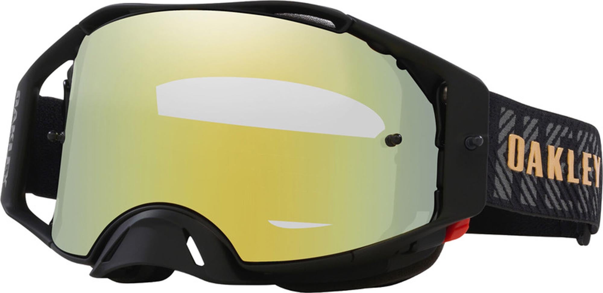 Oakley Airbrake Herlings Signature 24K Gouden Iridium Motocrossbril Figuur 1