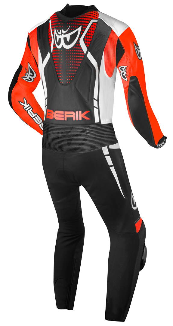 Berik RSF-TECH PRO geperforeerd eendelig motorfiets lederen pak zwart/rood/wit 58 Figuur 2