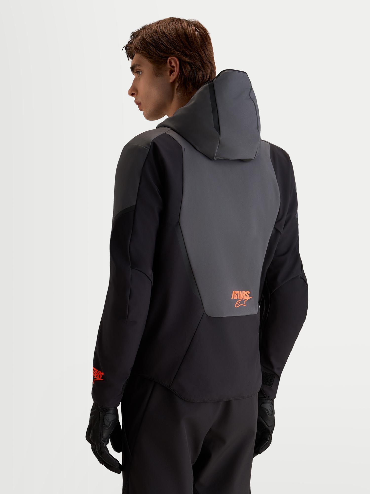 Alpinestars Aeroshel Jachetă textilă impermeabilă pentru motociclete negru/gri închis M Figura 6