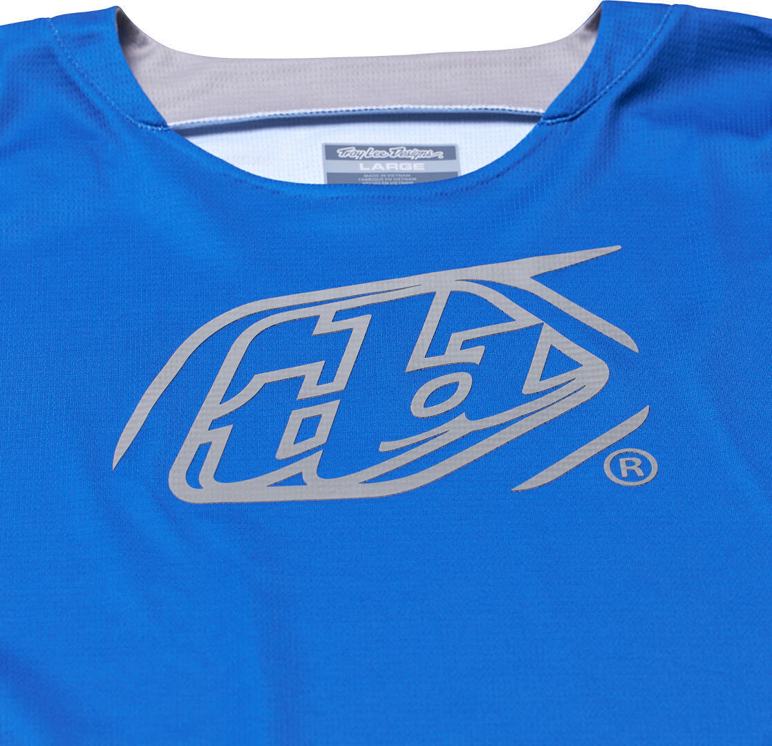 Troy Lee Designs GP Pro Icon Motocross Jersey silber/blau M Abbildung 3
