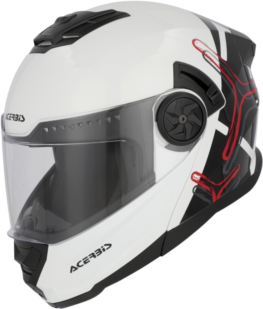 Acerbis Rider Graphic Casco bianco/nero S (55/56) Figura 1