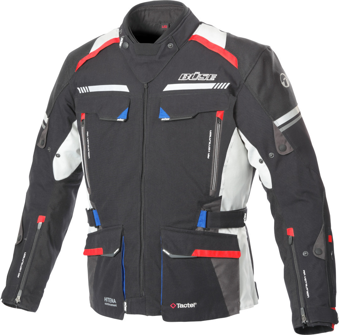 Büse Highland 2 Veste textile de moto Noir/Gris/Rouge 48 Figure 1