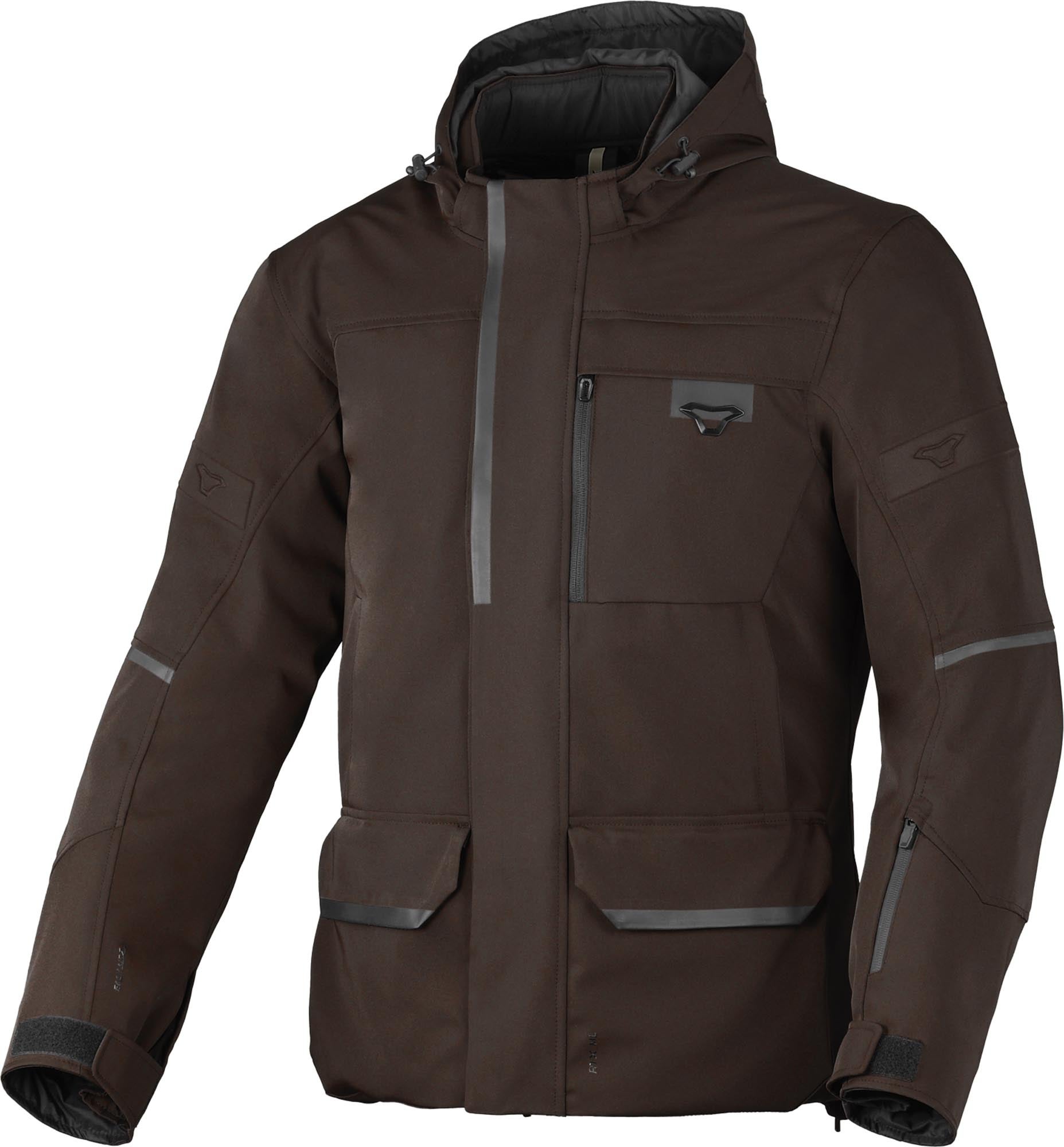 Macna Mondo 2.0 waterproof Motorcycle Textile Jacket dark brown S Figure 1
