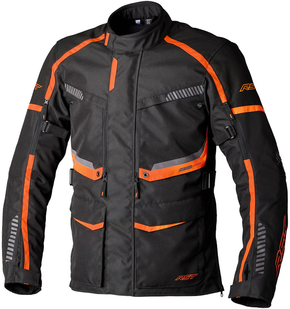 RST Maverick Evo Motorcycle Textile Jacket black/orange L Figure 1