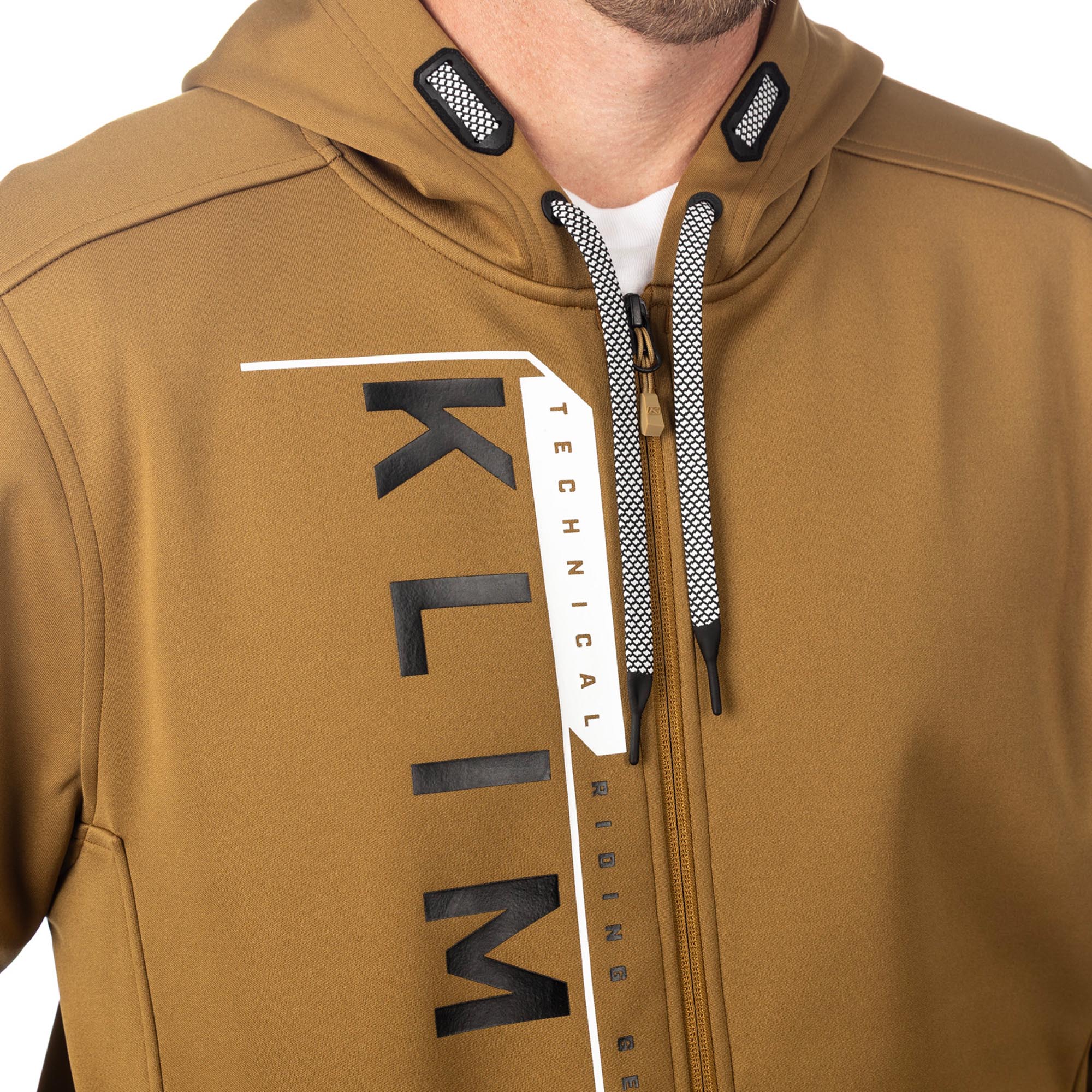 Klim Barracks Cappuccio con zip marrone XL Figura 5