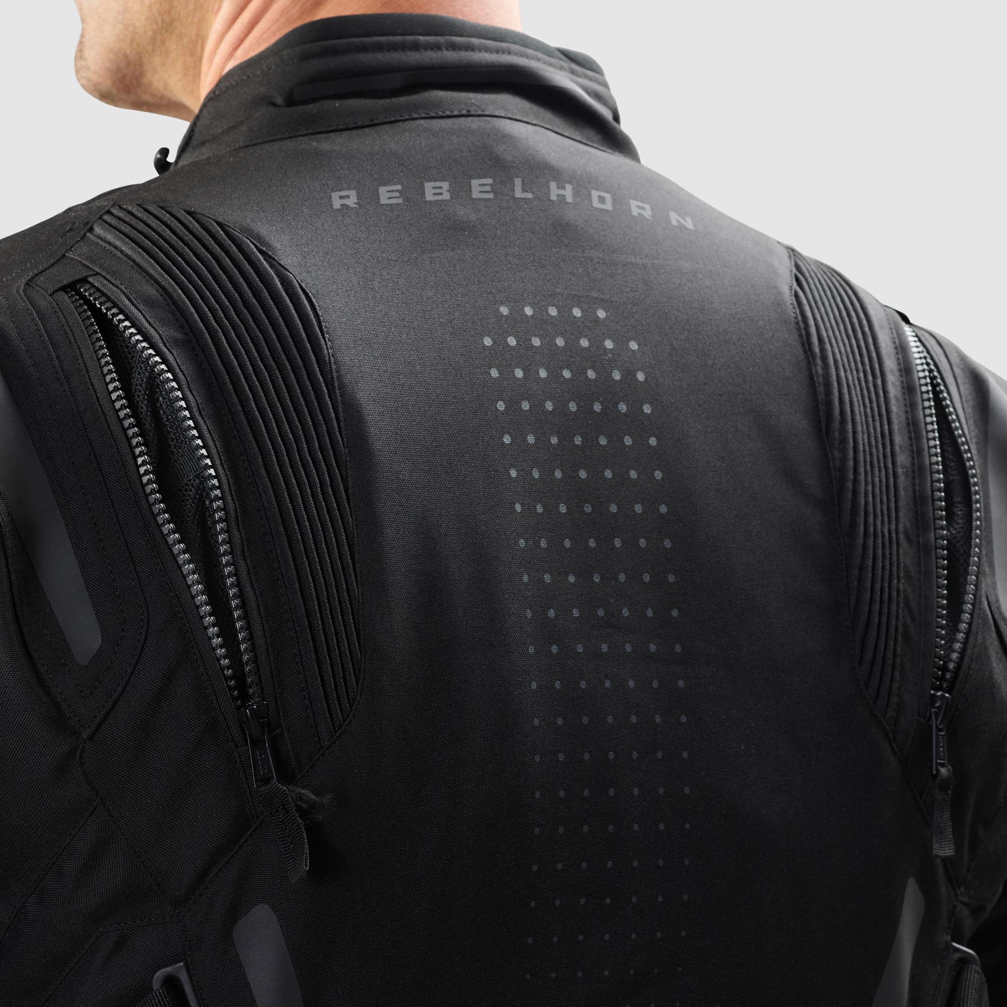 Rebelhorn Hiker 4 waterproof Motorcycle Textile Jacket black 7XL Figure 5