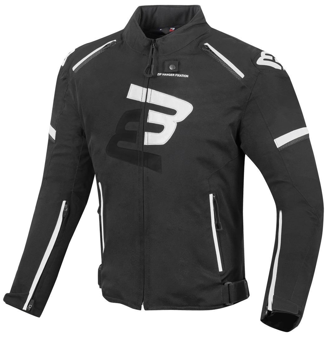 Bogotto Sparrow Waterproof Motorcycle Textile Jacket black/white M Figure 1