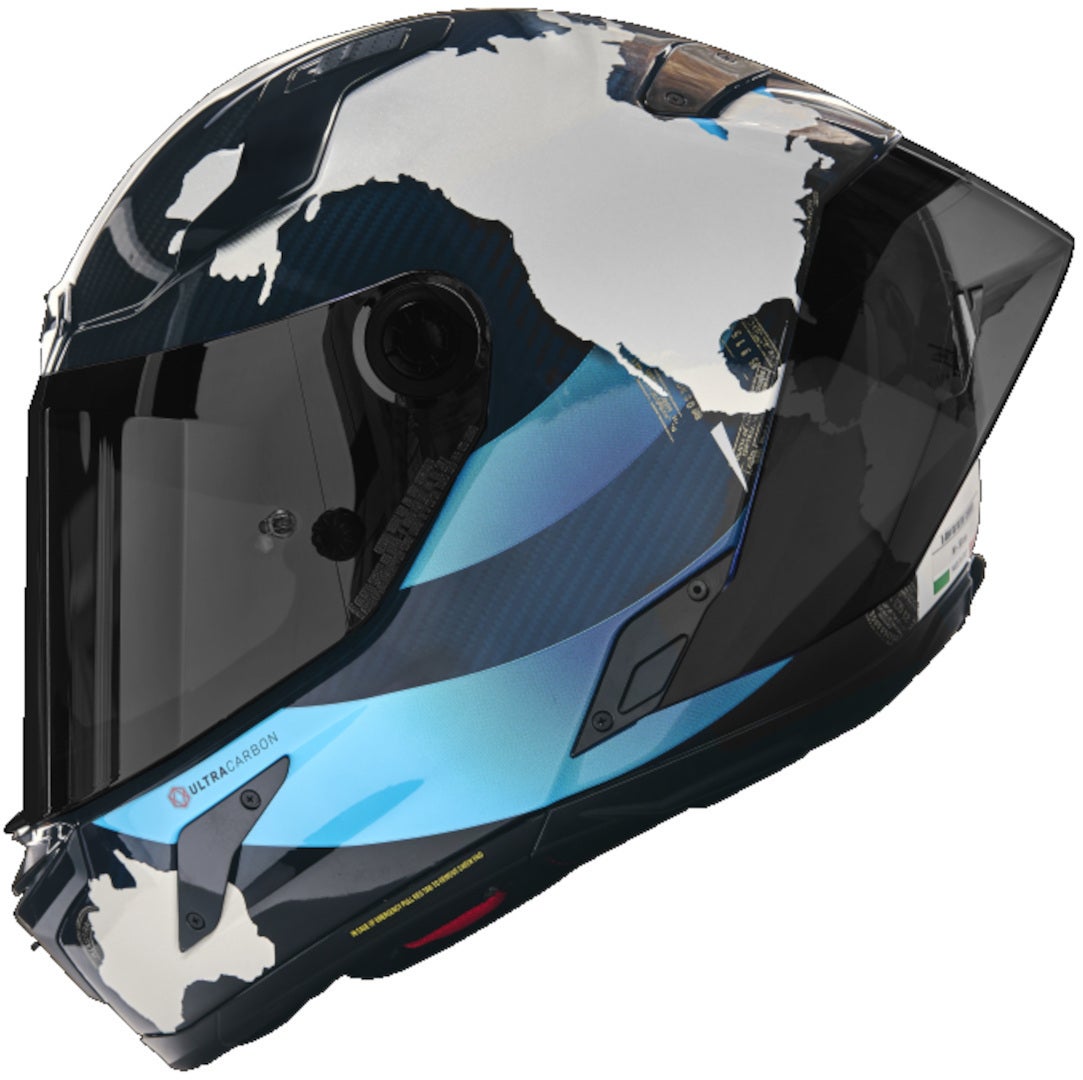 Side view of Nolan X-804 RS Ultra Carbon 30TH Anniversary Special Helmet