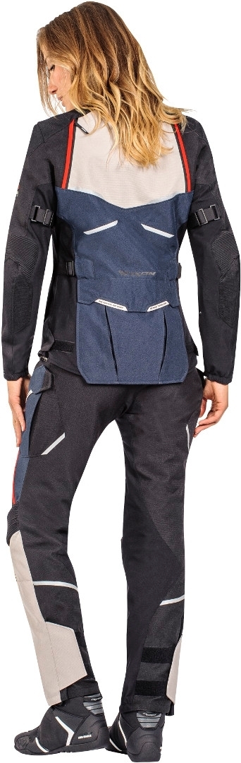Ixon Eddas Dames Motorfiets Textiel Jas zwart/blauw M Figuur 4