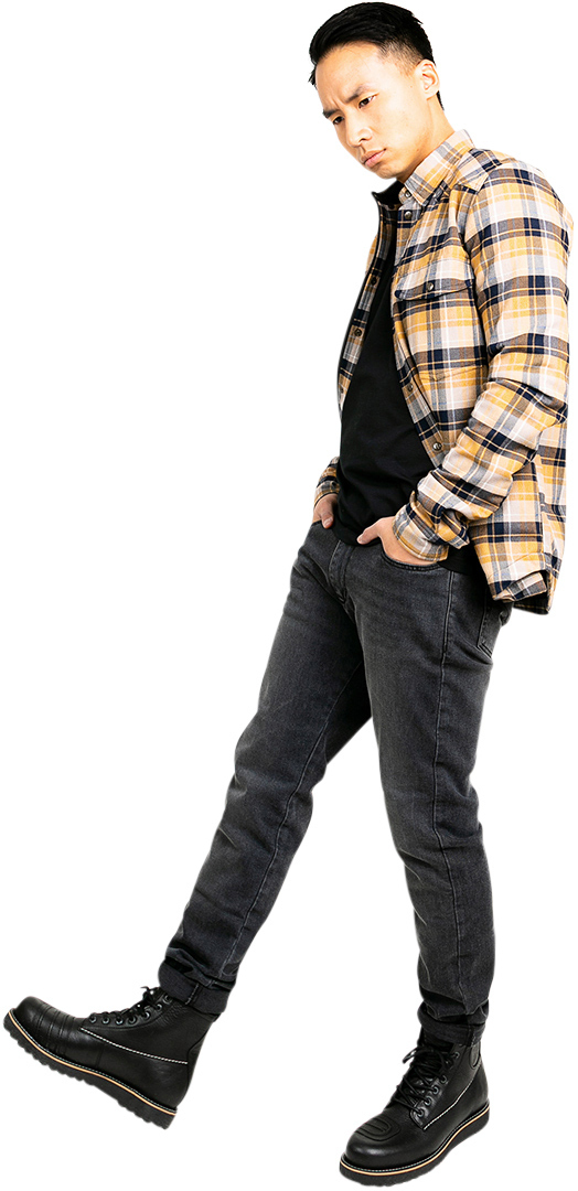 John Doe Dylan Mono Motorcykel Jeans Sort vask 36 L36 Figur 7