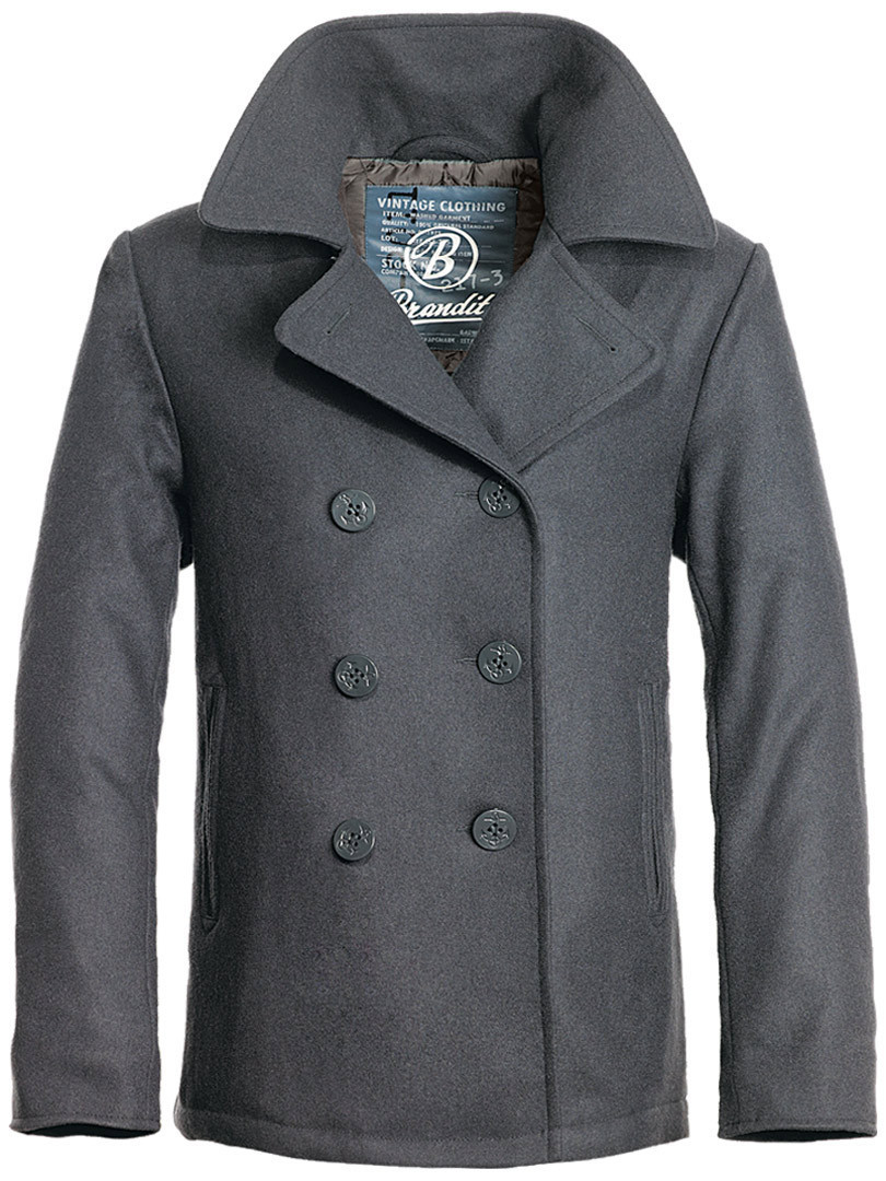 Brandit Pea Coat Jachetă antracit M Figura 1
