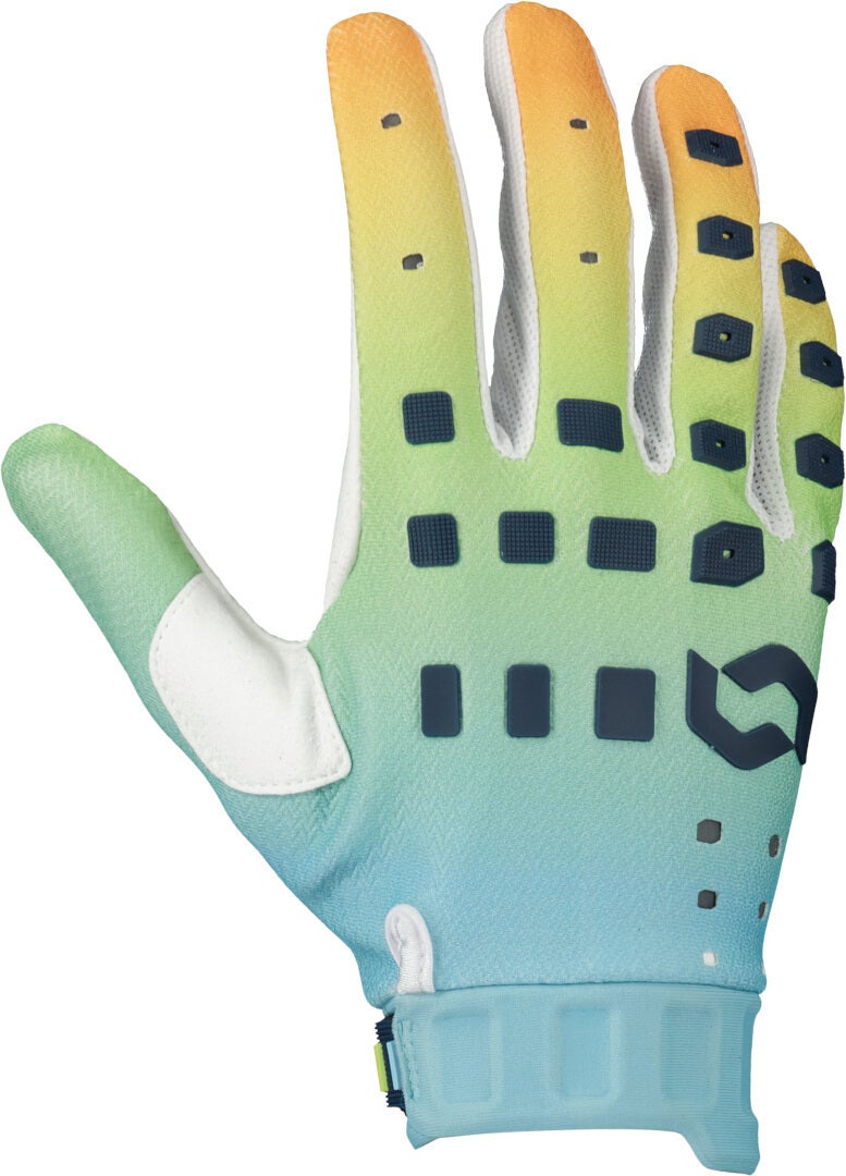 Scott Podium Pro Luvas de Motocross Azul/Laranja Artigo principal Figura 1