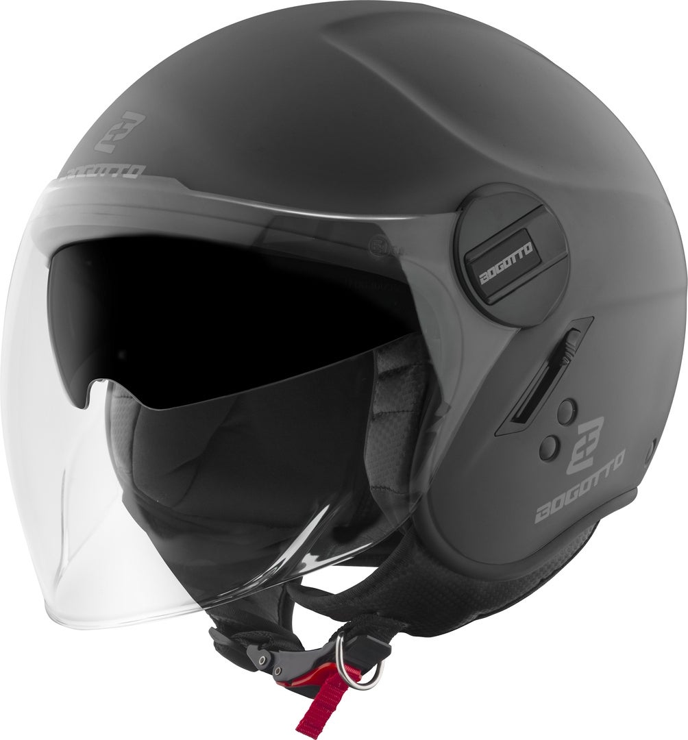 Bogotto H595-1 SPN Jet hjelm Black Matt XS (53/54) Figur 1
