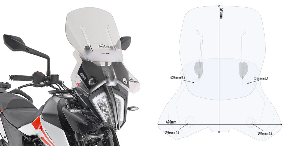 GIVI Vindruta Figur 1