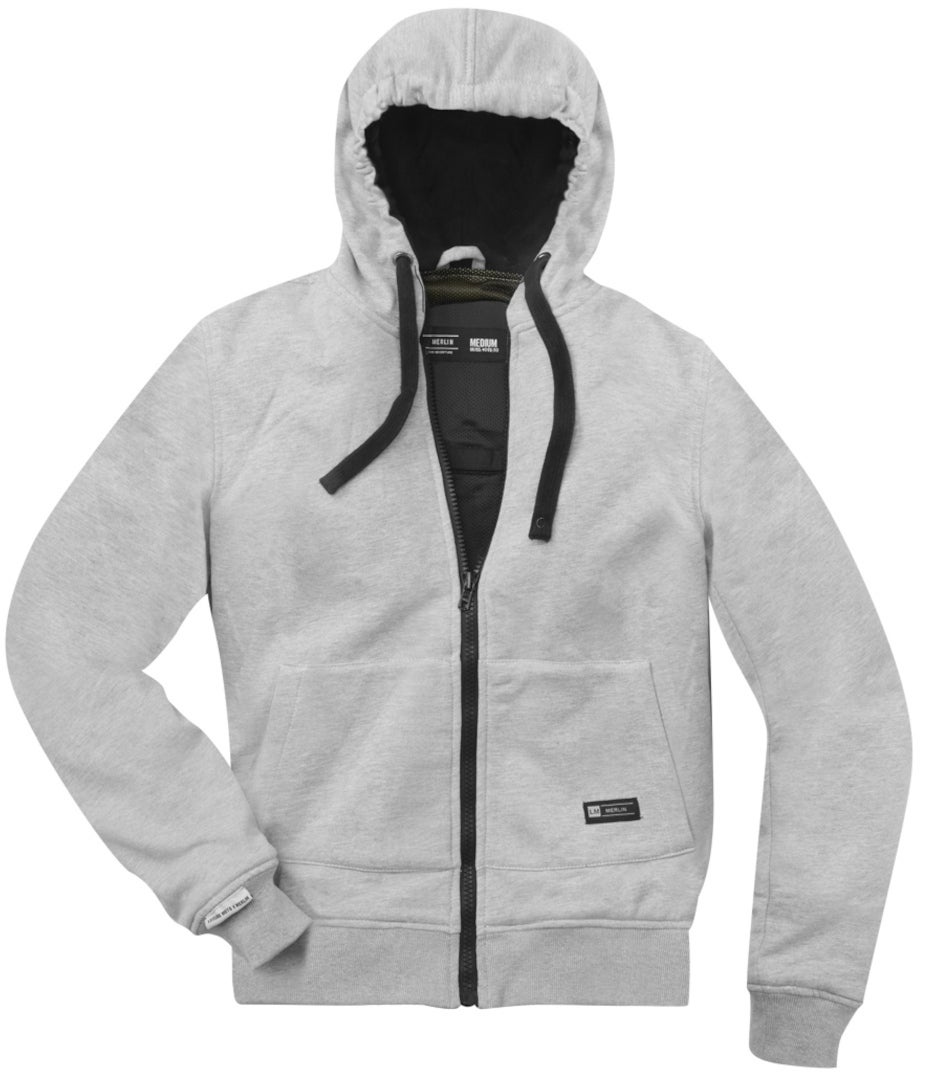 Merlin Hamlin Giacca con cappuccio e zip da moto Grigio chiaro XXL Figura 5