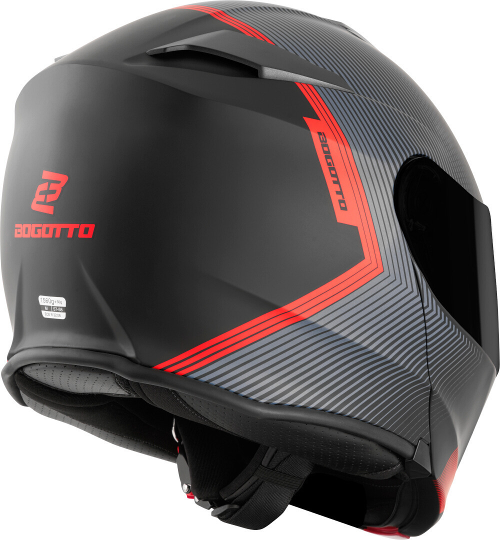 Bogotto H271 Wayke Cască Negru mat/portocaliu M Figura 4
