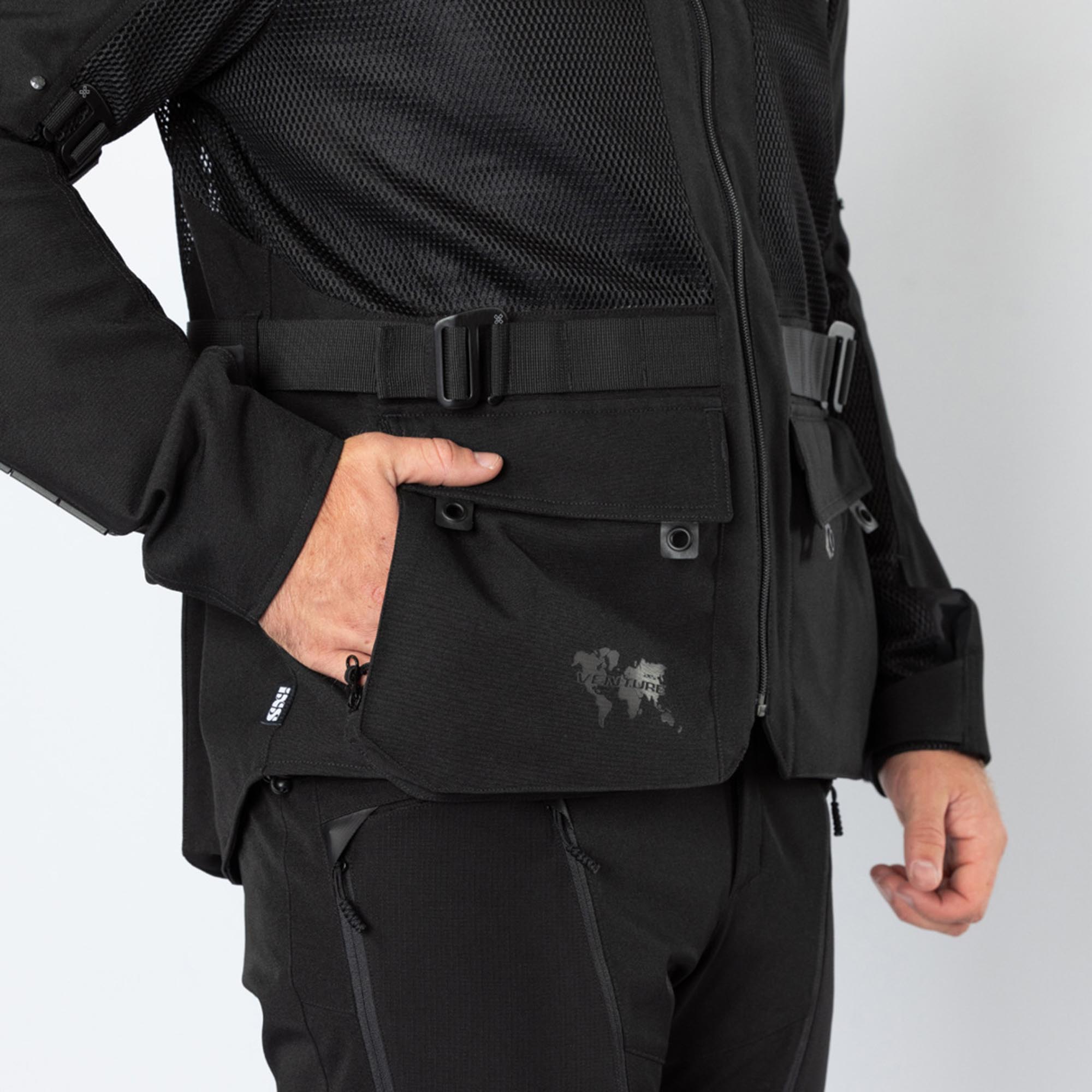 IXS Venture-BigAir 1.0 Motorcycle Textile Jacket black M Figure 3