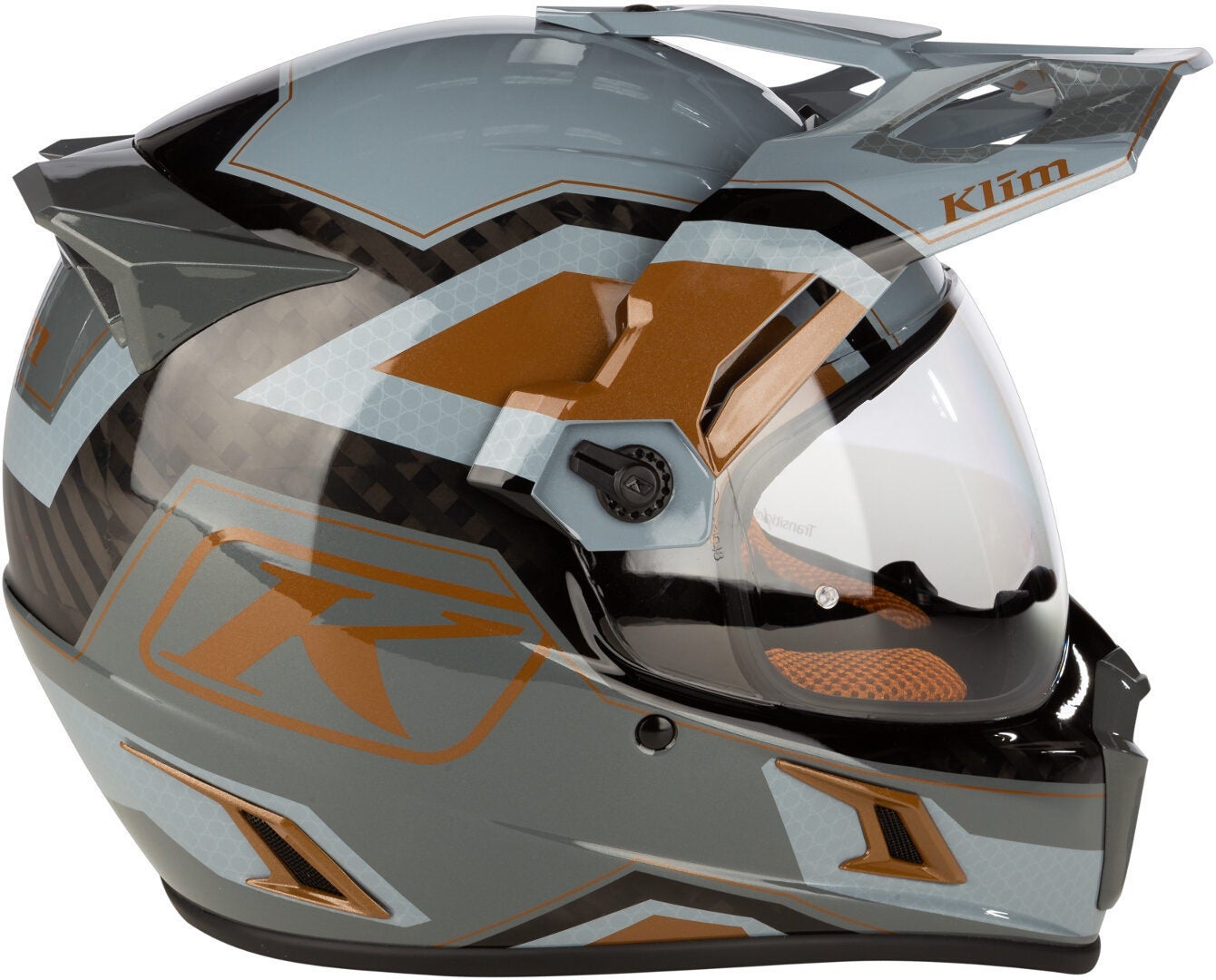 Klim Krios Pro Rally ECE/DOT Carbon Enduro hjelm bronze/sort/grå M (57/58) Figur 6