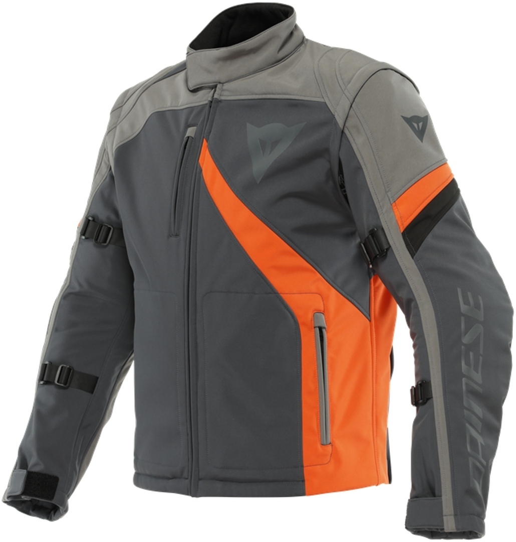Dainese Ranch Tex Moottoripyörän tekstiilitakki musta/harmaa/oranssi 52 Kuva 1