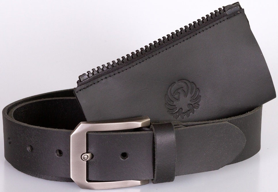 Merlin Ladies Leather Connecting Belt black 12/14 Figure 1