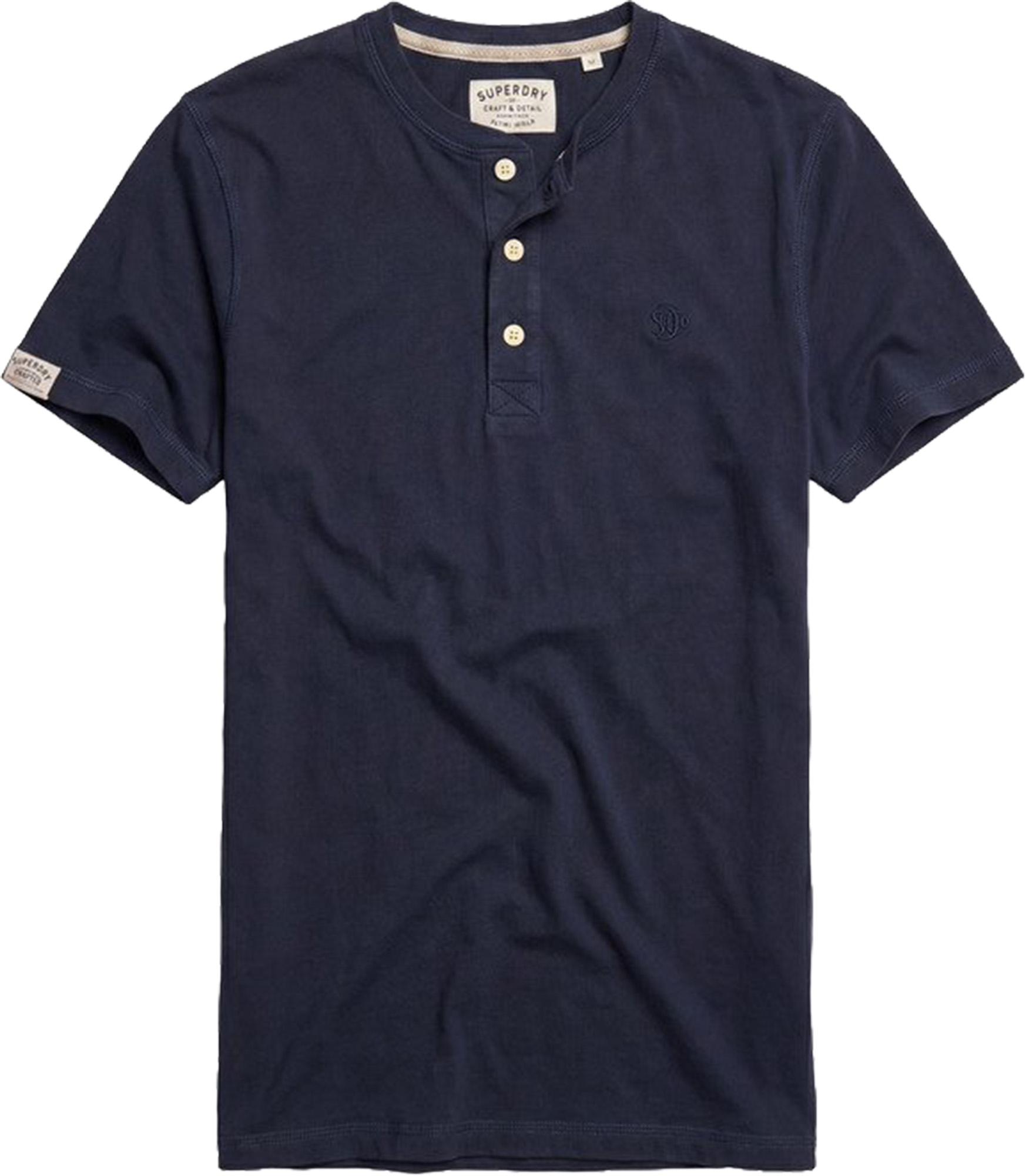 Superdry & Co Henley Majica mornarsko plava S Slika 1
