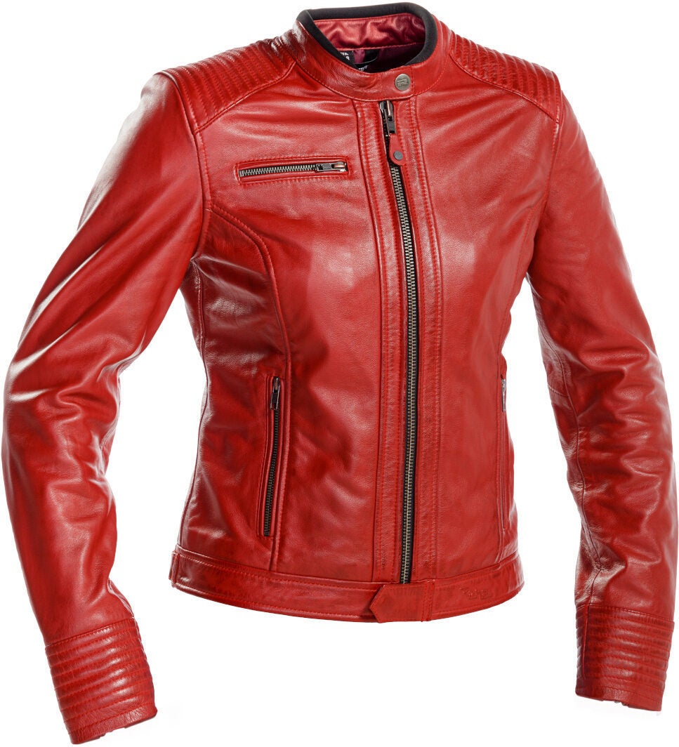 Richa Scarlett Dames motorfiets lederen jas Rood 42 Figuur 1